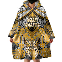 Aotearoa Iwi Ngati Whatua Personalised Wearable Blanket Hoodie Maori Kowhaiwhai Pattern LT19 - Polynesian Pride