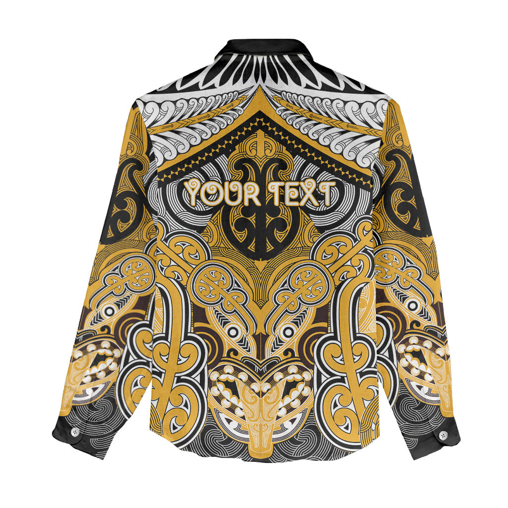 Aotearoa Iwi Ngati Whatua Personalised Women Casual Shirt Maori Kowhaiwhai Pattern LT19 - Polynesian Pride