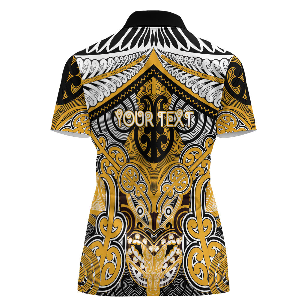 Aotearoa Iwi Ngati Whatua Personalised Women Polo Shirt Maori Kowhaiwhai Pattern LT19 - Polynesian Pride