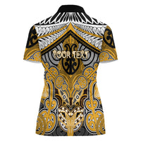 Aotearoa Iwi Ngati Whatua Personalised Women Polo Shirt Maori Kowhaiwhai Pattern LT19 - Polynesian Pride
