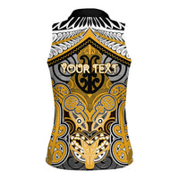 Aotearoa Iwi Ngati Whatua Personalised Women Sleeveless Polo Shirt Maori Kowhaiwhai Pattern LT19 - Polynesian Pride