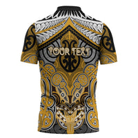Aotearoa Iwi Ngati Whatua Personalised Zipper Polo Shirt Maori Kowhaiwhai Pattern LT19 - Polynesian Pride