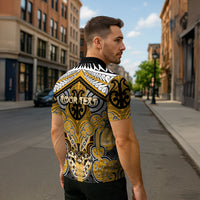 Aotearoa Iwi Ngati Whatua Personalised Zipper Polo Shirt Maori Kowhaiwhai Pattern LT19 - Polynesian Pride