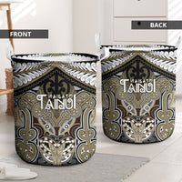 Aotearoa Iwi Waikato Tainui Laundry Basket Maori Kowhaiwhai Pattern LT19 - Polynesian Pride