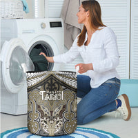 Aotearoa Iwi Waikato Tainui Laundry Basket Maori Kowhaiwhai Pattern LT19 - Polynesian Pride
