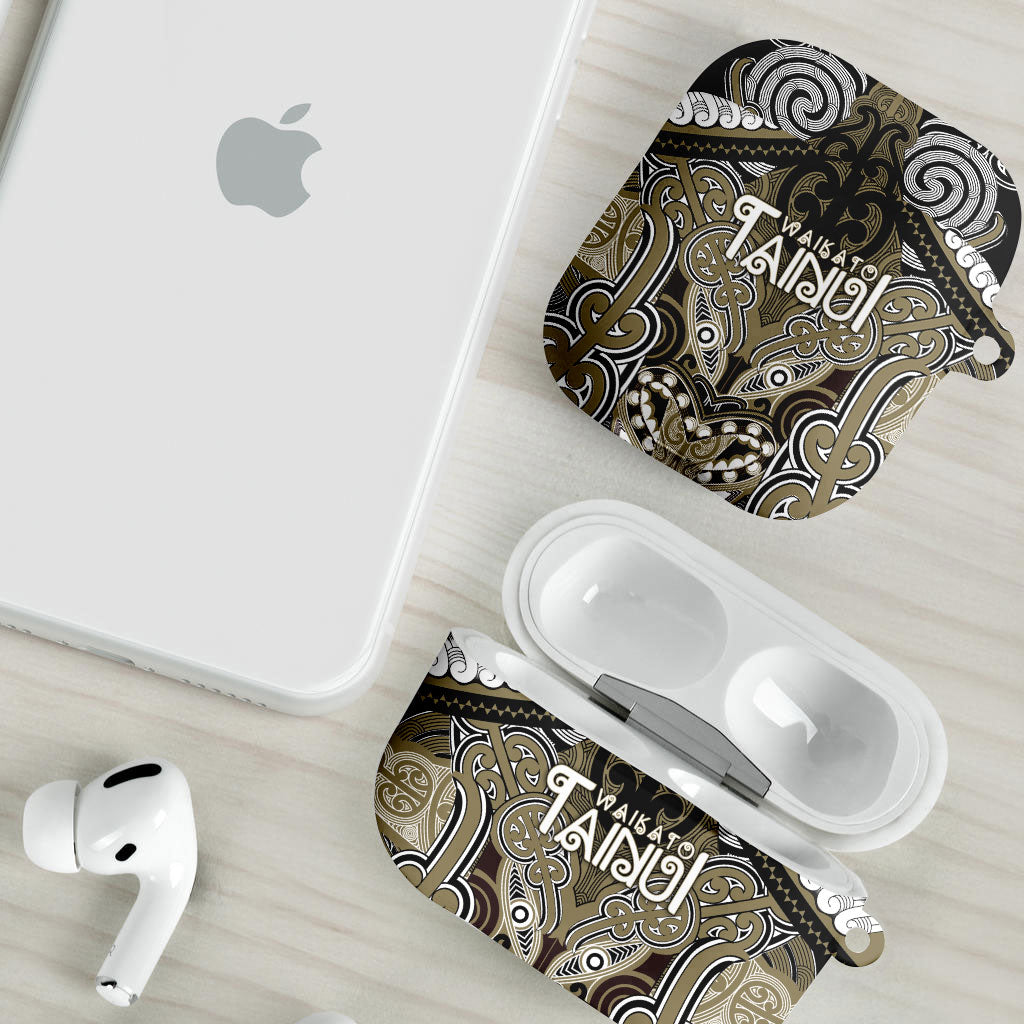 Aotearoa Iwi Waikato Tainui AirPods Case Maori Kowhaiwhai Pattern LT19 - Polynesian Pride