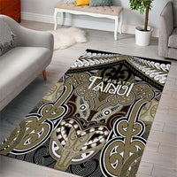 Aotearoa Iwi Waikato Tainui Area Rug Maori Kowhaiwhai Pattern LT19 - Polynesian Pride