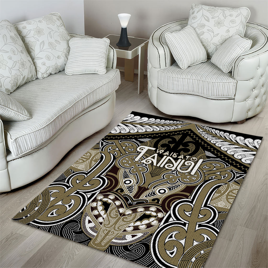 Aotearoa Iwi Waikato Tainui Area Rug Maori Kowhaiwhai Pattern LT19 - Polynesian Pride