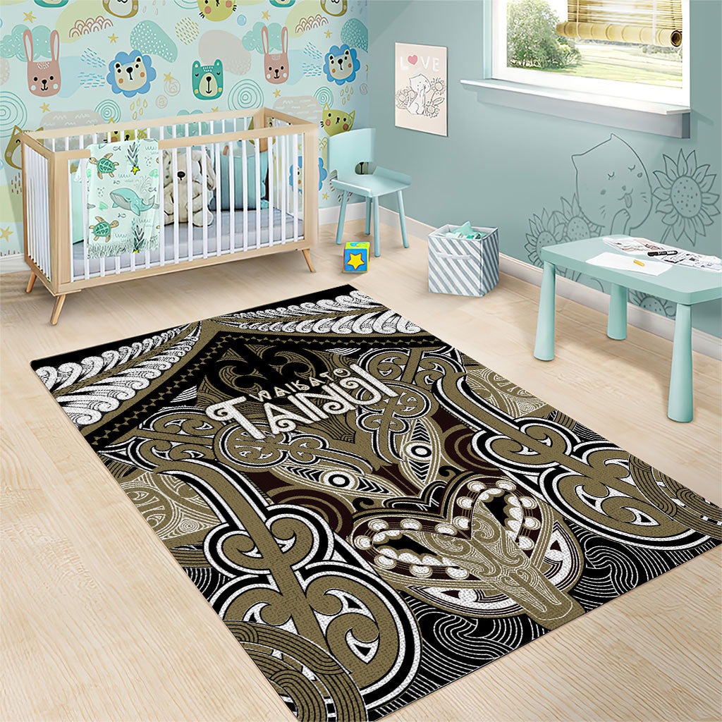 Aotearoa Iwi Waikato Tainui Area Rug Maori Kowhaiwhai Pattern LT19 - Polynesian Pride