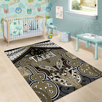 Aotearoa Iwi Waikato Tainui Area Rug Maori Kowhaiwhai Pattern LT19 - Polynesian Pride