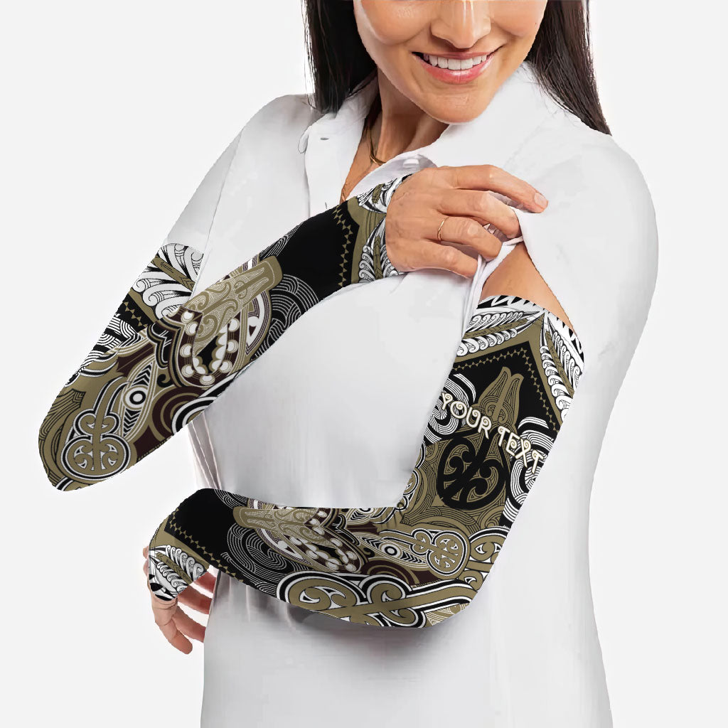 Aotearoa Iwi Waikato Tainui Personalised Arm Sleeves Maori Kowhaiwhai Pattern LT19 - Polynesian Pride