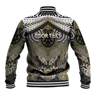 Aotearoa Iwi Waikato Tainui Personalised Baseball Jacket Maori Kowhaiwhai Pattern LT19 - Polynesian Pride
