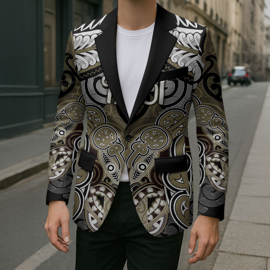 Aotearoa Iwi Waikato Tainui Personalised Blazer Maori Kowhaiwhai Pattern LT19 - Polynesian Pride