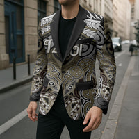 Aotearoa Iwi Waikato Tainui Personalised Blazer Maori Kowhaiwhai Pattern LT19 - Polynesian Pride