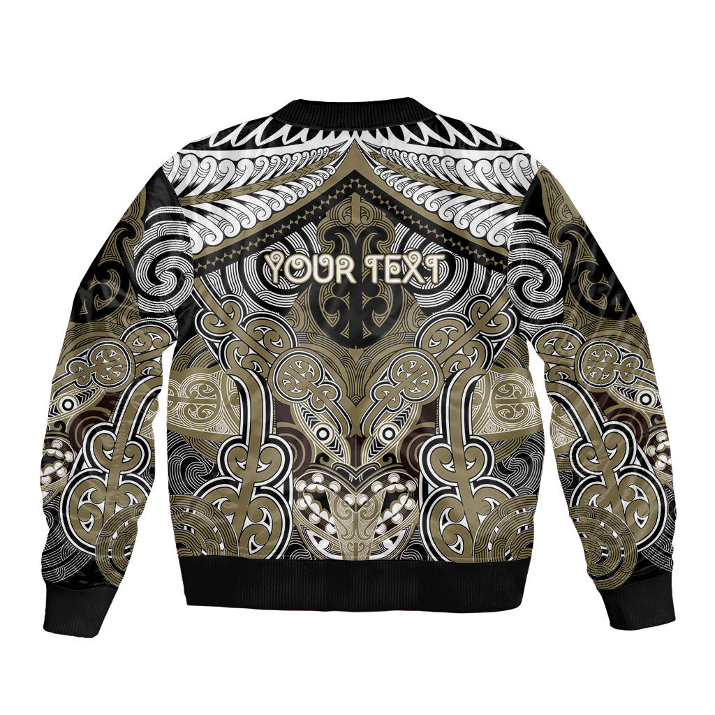 Aotearoa Iwi Waikato Tainui Personalised Bomber Jacket Maori Kowhaiwhai Pattern LT19 - Polynesian Pride
