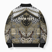 Aotearoa Iwi Waikato Tainui Personalised Bomber Puffer Jacket Maori Kowhaiwhai Pattern LT19 - Polynesian Pride