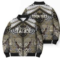 Aotearoa Iwi Waikato Tainui Personalised Bomber Puffer Jacket Maori Kowhaiwhai Pattern LT19 - Polynesian Pride