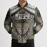 Aotearoa Iwi Waikato Tainui Personalised Bomber Puffer Jacket Maori Kowhaiwhai Pattern LT19 - Polynesian Pride