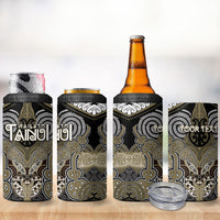 Aotearoa Iwi Waikato Tainui Personalised 4 in 1 Can Cooler Tumbler Maori Kowhaiwhai Pattern LT19 - Polynesian Pride