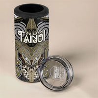 Aotearoa Iwi Waikato Tainui Personalised 4 in 1 Can Cooler Tumbler Maori Kowhaiwhai Pattern LT19 - Polynesian Pride