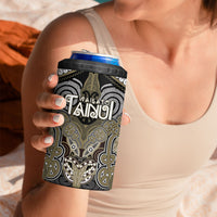 Aotearoa Iwi Waikato Tainui Personalised 4 in 1 Can Cooler Tumbler Maori Kowhaiwhai Pattern LT19 - Polynesian Pride