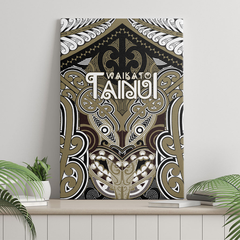 Aotearoa Iwi Waikato Tainui Canvas Wall Art Maori Kowhaiwhai Pattern LT19 - Polynesian Pride
