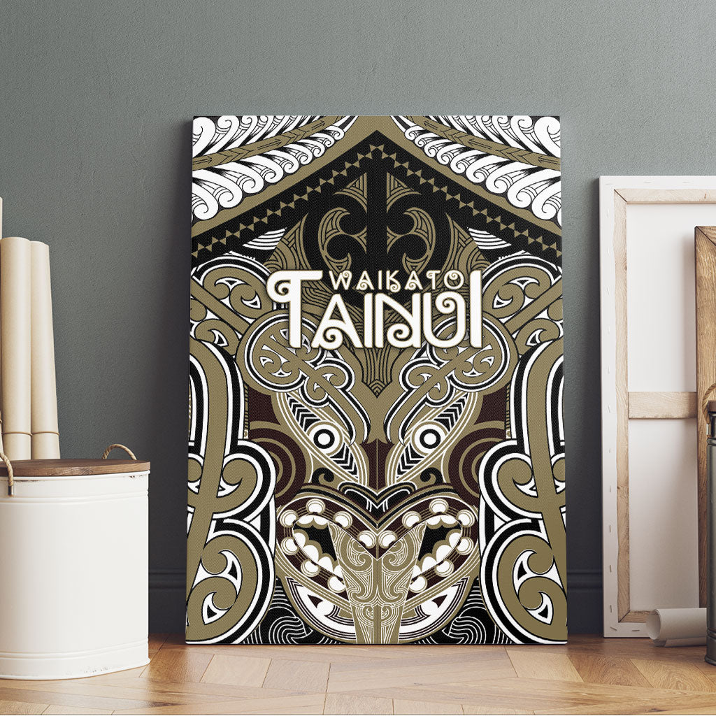 Aotearoa Iwi Waikato Tainui Canvas Wall Art Maori Kowhaiwhai Pattern LT19 - Polynesian Pride