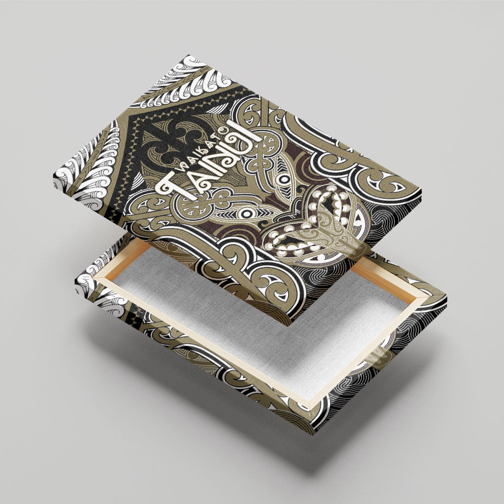 Aotearoa Iwi Waikato Tainui Canvas Wall Art Maori Kowhaiwhai Pattern LT19 - Polynesian Pride