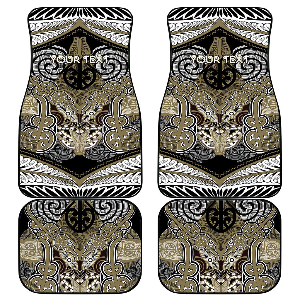 Aotearoa Iwi Waikato Tainui Personalised Car Mats Maori Kowhaiwhai Pattern LT19 - Polynesian Pride