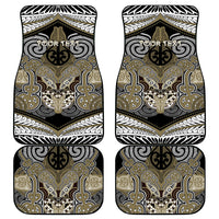 Aotearoa Iwi Waikato Tainui Personalised Car Mats Maori Kowhaiwhai Pattern LT19 - Polynesian Pride