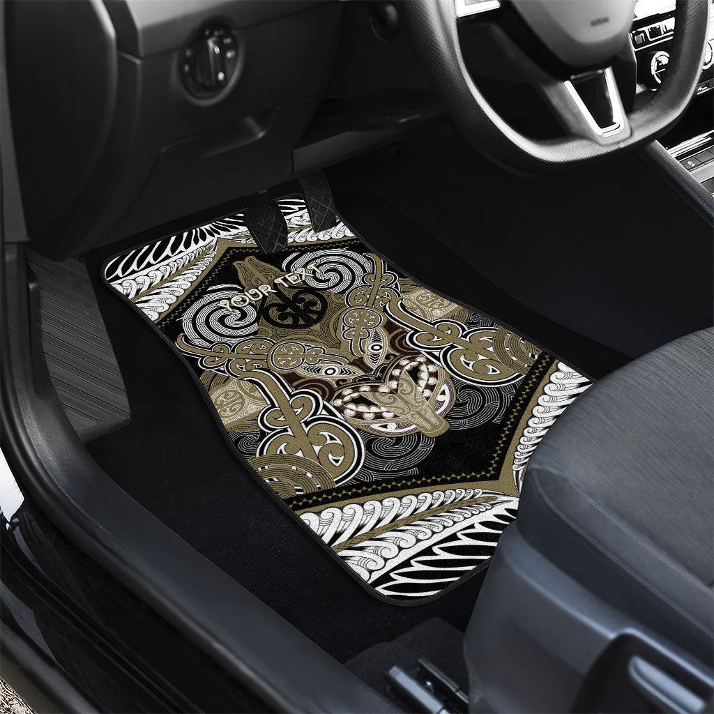 Aotearoa Iwi Waikato Tainui Personalised Car Mats Maori Kowhaiwhai Pattern LT19 - Polynesian Pride