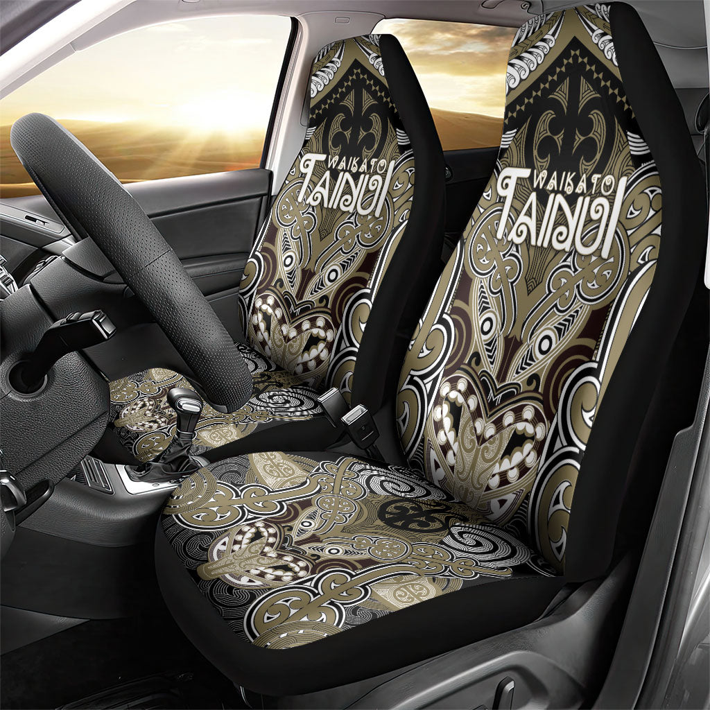 Aotearoa Iwi Waikato Tainui Car Seat Cover Maori Kowhaiwhai Pattern LT19 - Polynesian Pride