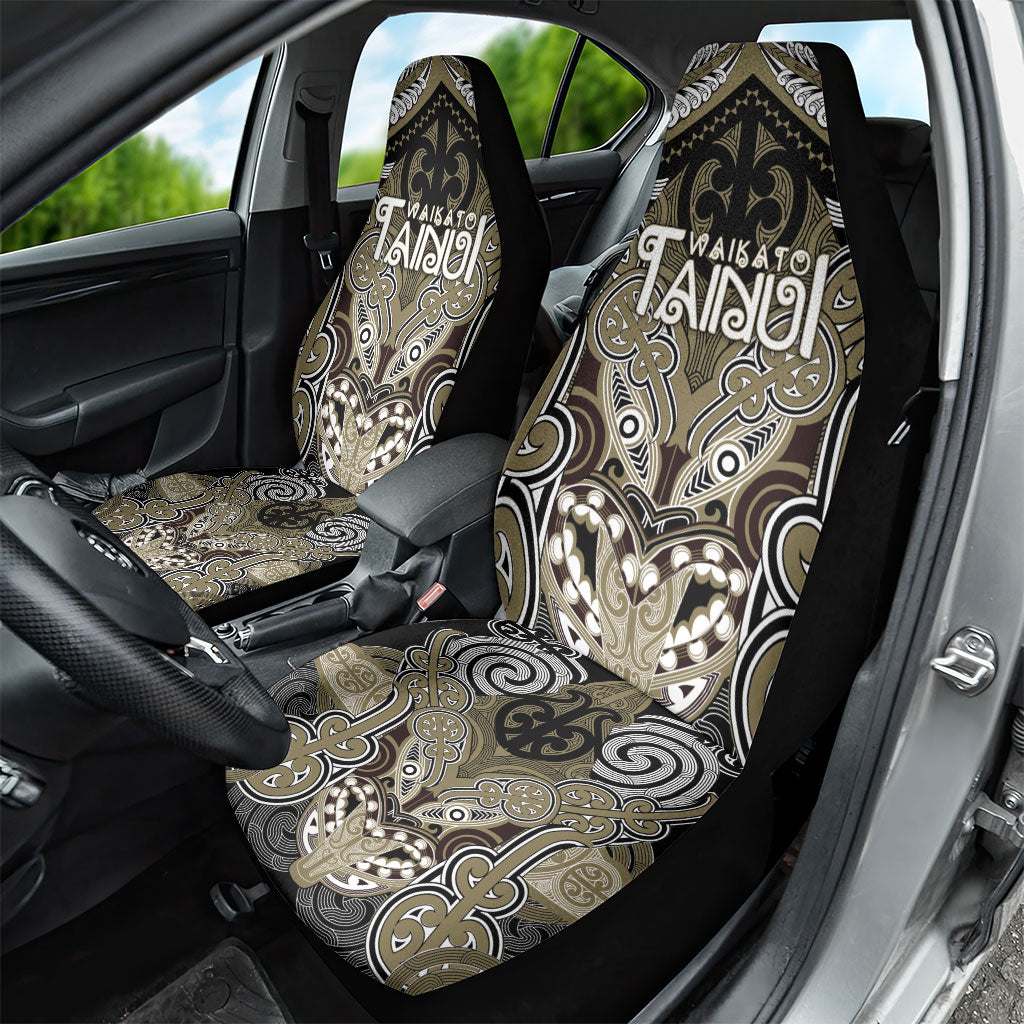 Aotearoa Iwi Waikato Tainui Car Seat Cover Maori Kowhaiwhai Pattern LT19 - Polynesian Pride