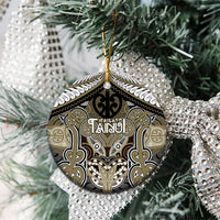 Aotearoa Iwi Waikato Tainui Personalised Ceramic Ornament Maori Kowhaiwhai Pattern LT19 - Polynesian Pride