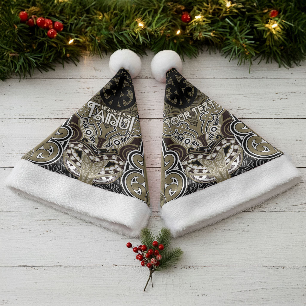 Aotearoa Iwi Waikato Tainui Personalised Christmas Santa Hat Maori Kowhaiwhai Pattern LT19 - Polynesian Pride