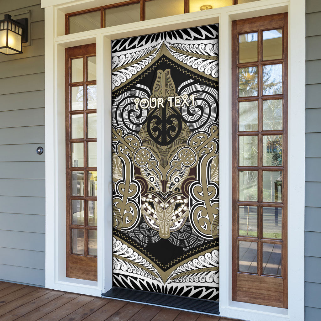 Aotearoa Iwi Waikato Tainui Personalised Door Cover Maori Kowhaiwhai Pattern LT19 - Polynesian Pride