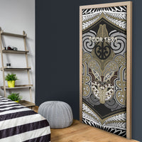 Aotearoa Iwi Waikato Tainui Personalised Door Cover Maori Kowhaiwhai Pattern LT19 - Polynesian Pride