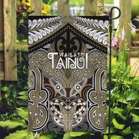 Aotearoa Iwi Waikato Tainui Garden Flag Maori Kowhaiwhai Pattern LT19 Garden Flag Dark Yellow - Polynesian Pride