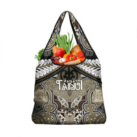 Aotearoa Iwi Waikato Tainui Grocery Bag Maori Kowhaiwhai Pattern LT19 1-pack One Size Dark Yellow - Polynesian Pride