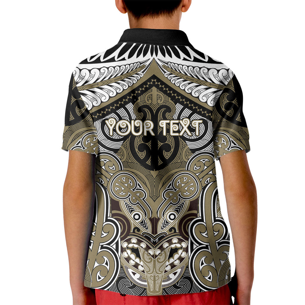 Aotearoa Iwi Waikato Tainui Personalised Kid Polo Shirt Maori Kowhaiwhai Pattern LT19 - Polynesian Pride