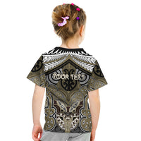 Aotearoa Iwi Waikato Tainui Personalised Kid T Shirt Maori Kowhaiwhai Pattern LT19 - Polynesian Pride