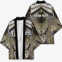 Aotearoa Iwi Waikato Tainui Personalised Kimono Maori Kowhaiwhai Pattern LT19 - Polynesian Pride