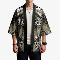 Aotearoa Iwi Waikato Tainui Personalised Kimono Maori Kowhaiwhai Pattern LT19 - Polynesian Pride