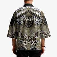 Aotearoa Iwi Waikato Tainui Personalised Kimono Maori Kowhaiwhai Pattern LT19 - Polynesian Pride