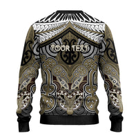 Aotearoa Iwi Waikato Tainui Personalised Ugly Christmas Sweater Maori Kowhaiwhai Pattern LT19 - Polynesian Pride