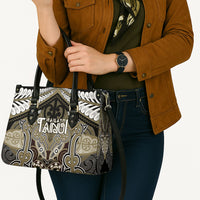 Aotearoa Iwi Waikato Tainui Leather Bag Maori Kowhaiwhai Pattern LT19 - Polynesian Pride
