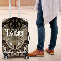 Aotearoa Iwi Waikato Tainui Luggage Cover Maori Kowhaiwhai Pattern LT19 Dark Yellow - Polynesian Pride