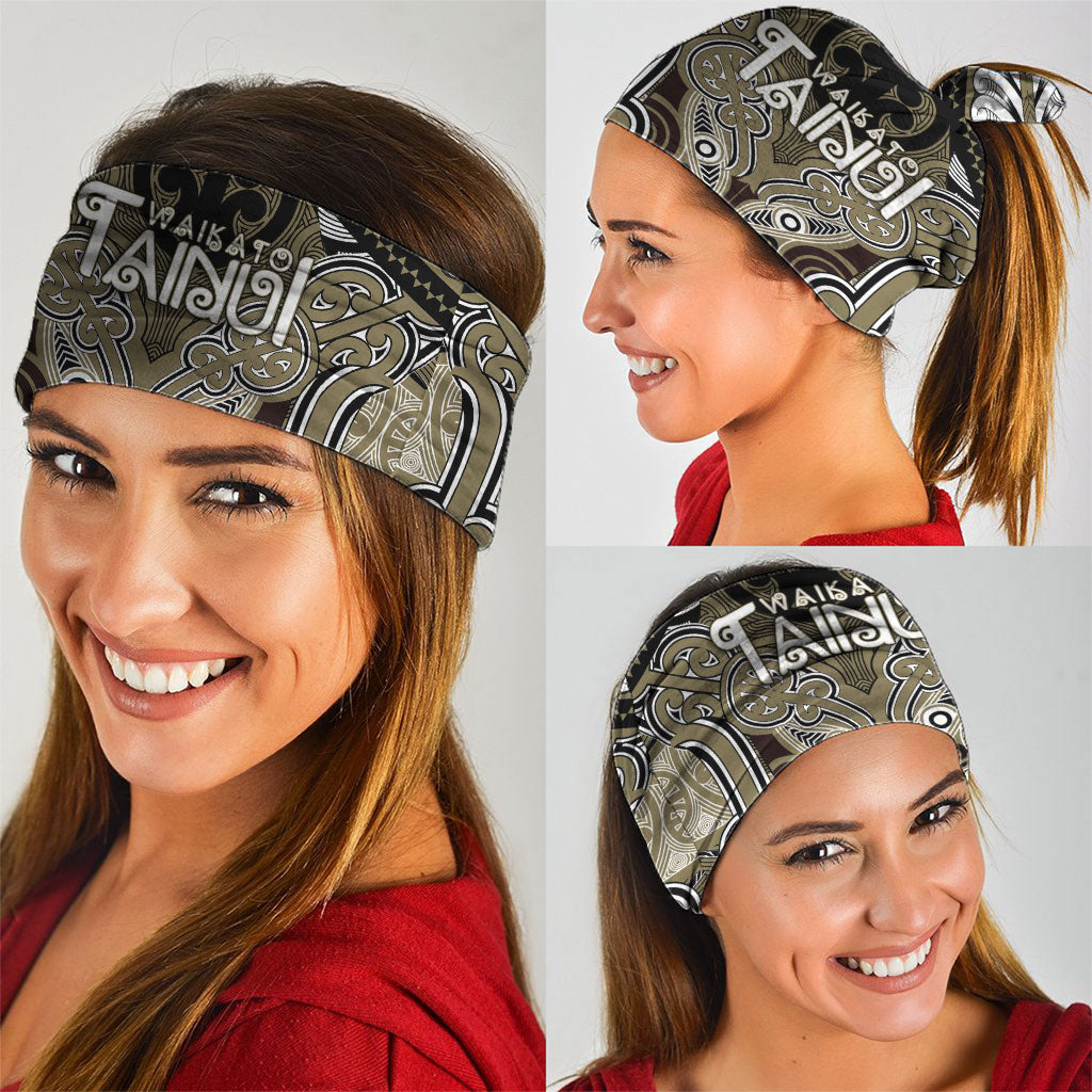 Aotearoa Iwi Waikato Tainui Neck Gaiter Maori Kowhaiwhai Pattern LT19 - Polynesian Pride