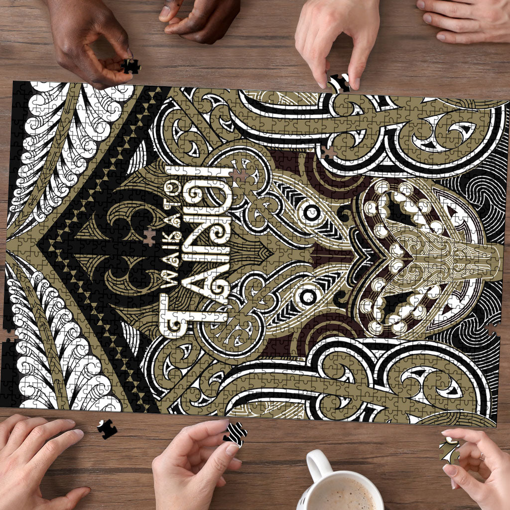 Aotearoa Iwi Waikato Tainui Puzzle Maori Kowhaiwhai Pattern LT19 - Polynesian Pride