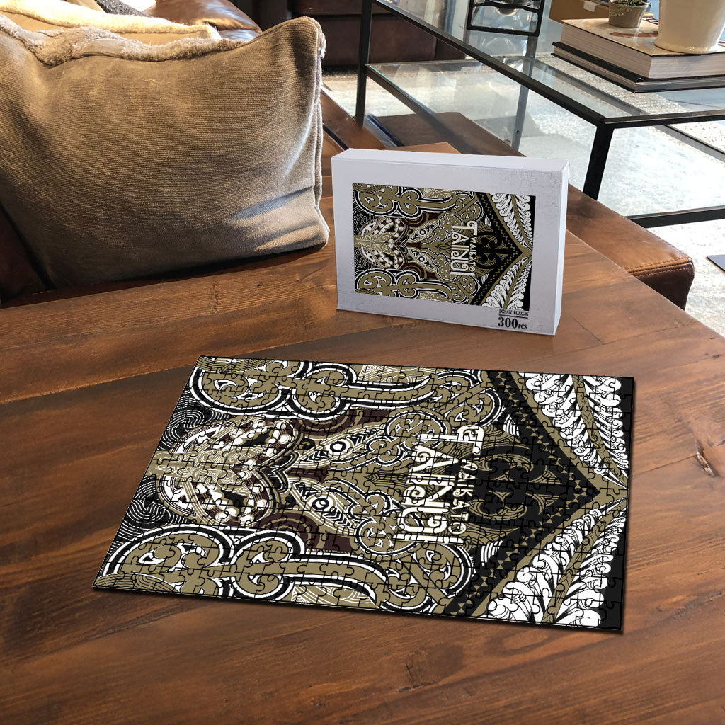 Aotearoa Iwi Waikato Tainui Puzzle Maori Kowhaiwhai Pattern LT19 - Polynesian Pride